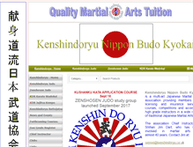 Tablet Screenshot of kenshindoryu.co.uk